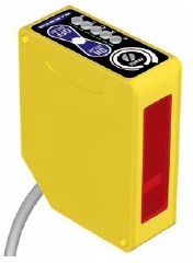 Banner Engineering Photoelectric Sensor; Adjustable-Field Background Suppression; Rectangular; 65-1000mm Cutoff Range; 10-30VDC; NPN&plus;PNP; LO/DO Configurable; M12 QD